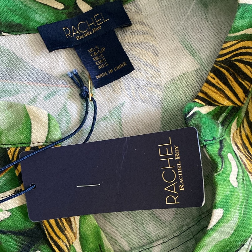 Rachel Roy NWT palm themed top - Picture 6 of 9